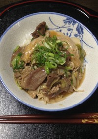 meiko風 白菜とえのき茸と肉丼