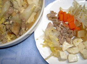 息子のごはん(肉豆腐)