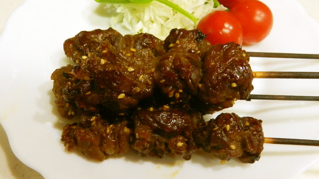 お手軽 第３弾 牛肉の串焼き レシピ 作り方 By マロロン犬 クックパッド