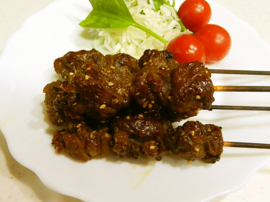 刺激的な照り焼き牛肉串のレシピ