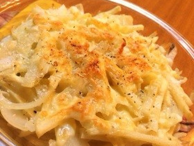 簡単 じゃがいもと玉ねぎのチーズ焼き レシピ 作り方 By 卓球だいすき クックパッド 簡単おいしいみんなのレシピが360万品