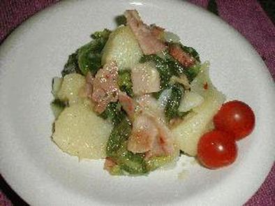 小松菜のホットサラダの写真