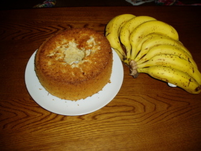バナナのシフォンケーキの写真