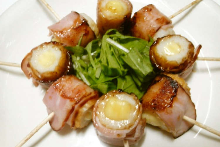 簡単おつまみ チーズちくわベーコン巻き レシピ 作り方 By Joypon クックパッド 簡単おいしいみんなのレシピが360万品