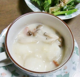 クリスマスは里芋とシメジのホットシチュー