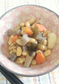 野菜たっぷり☆体に優しい大豆の五目煮
