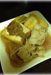 すき焼きのタレで簡単★ボリューム肉豆腐★