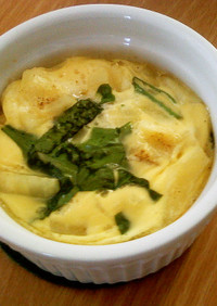 チーズと卵のオーブン焼き