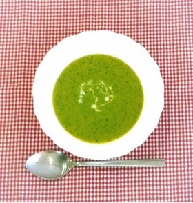 かぼちゃの緑スープの画像