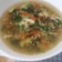 豆苗とにんじんの玉子スープ