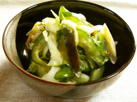白梅酢で浅漬けを作る