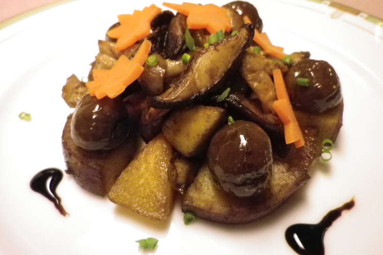 簡単 柿と栗のバルサミコソース レシピ 作り方 By ５５５０１ クックパッド 簡単おいしいみんなのレシピが360万品