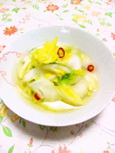 ビニール袋で簡単〜さっぱり白菜の浅漬け♪