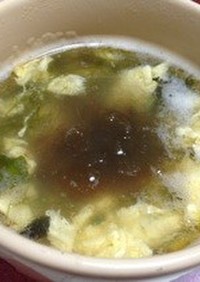 海藻玉子スープ