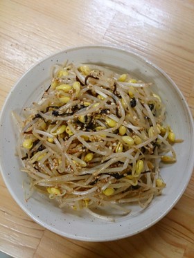 簡単♪豆もやしで♪塩コンブ♪ナムル♪