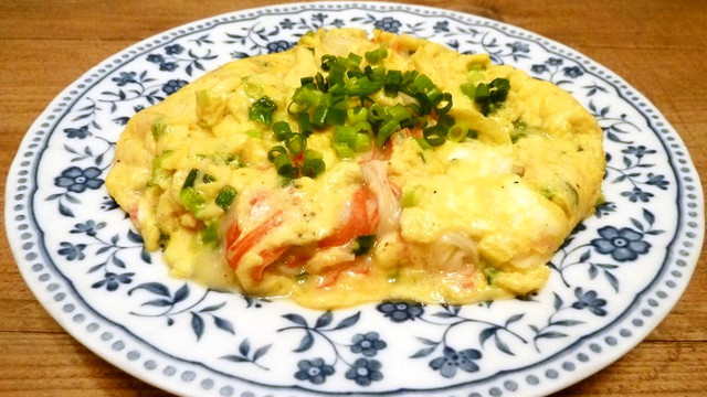 5分で完成 かにかまチーズのフワトロ卵 レシピ 作り方 By Kouayaa クックパッド 簡単おいしいみんなのレシピが352万品