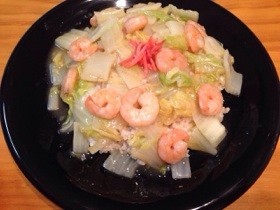 簡単!エビと白菜の中華あんかけ