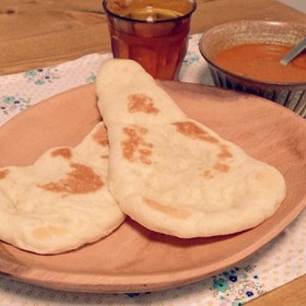簡単!フライパンでふわふわナン♡
