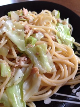 簡単♪キャベツとツナのパスタ
