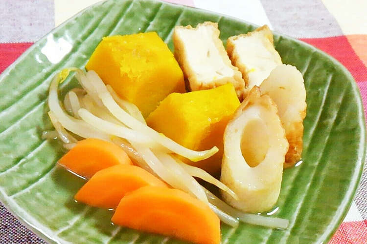 かぼちゃと厚揚げ もやしの煮物 レシピ 作り方 By Sp クックパッド