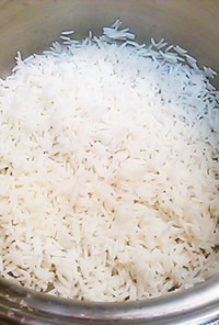 長粒米(インディカ米)の炊き方☆湯取り法