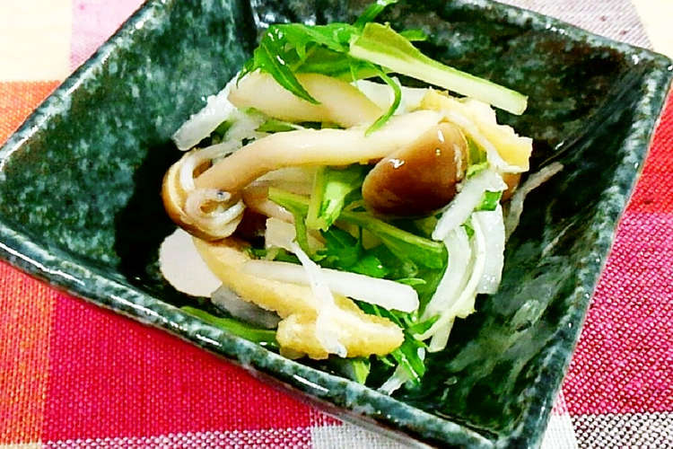 水菜 大根としめじのあっさり酢の物 レシピ 作り方 By Sp クックパッド 簡単おいしいみんなのレシピが364万品