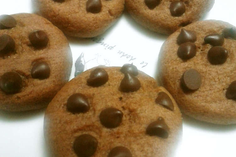 レンジで簡単 チョコチップクッキー レシピ 作り方 By ひな祭り クックパッド 簡単おいしいみんなのレシピが360万品