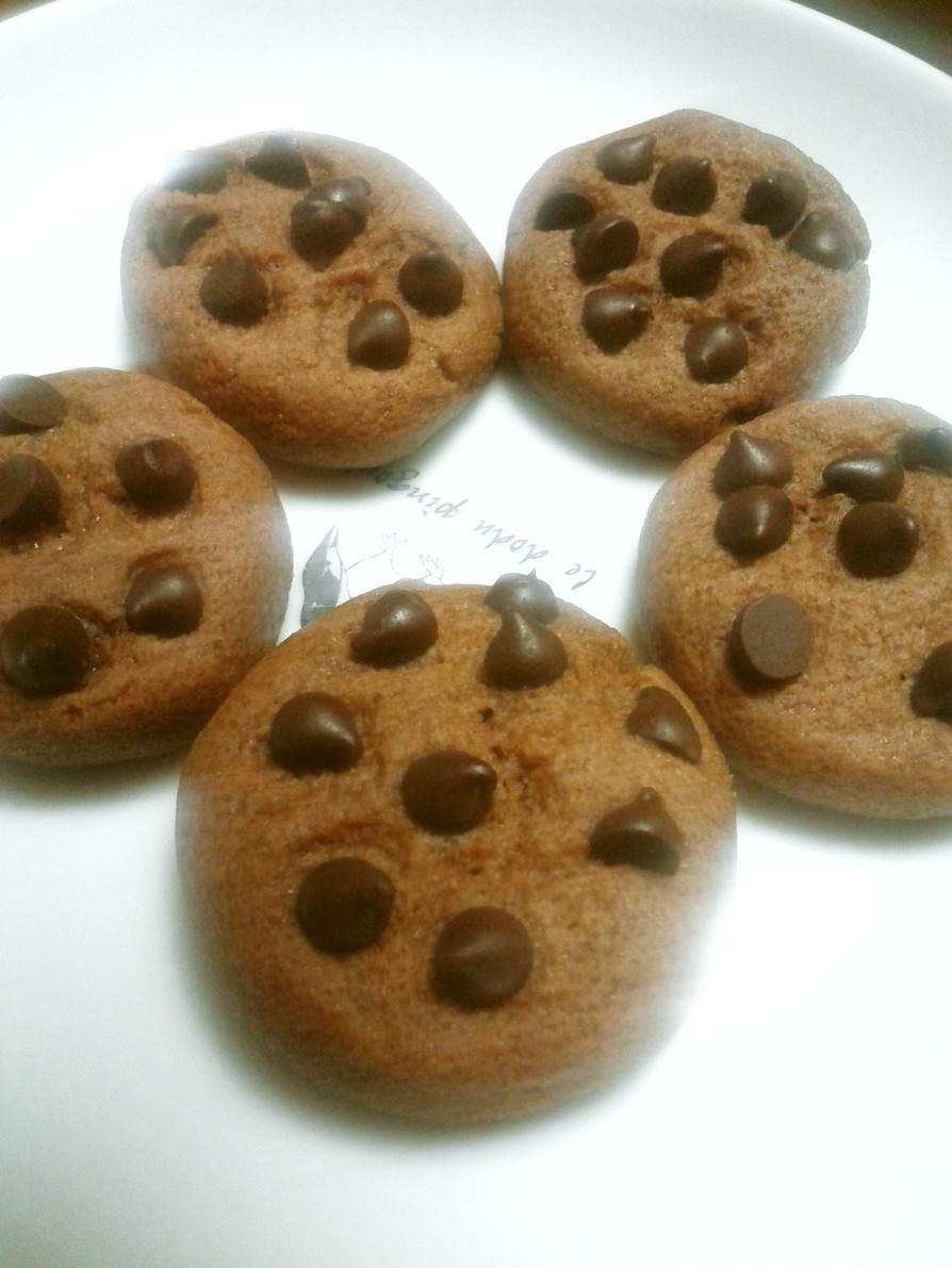 ♡レンジで簡単★チョコチップクッキー♡の画像