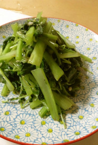 青菜炒め(小松菜と豆苗)