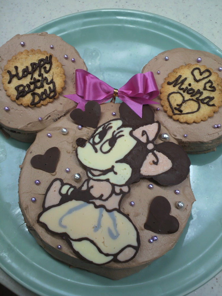 ミニーちゃん☆チョコケーキの画像