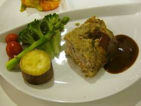 ヘルシー!豆腐の入ったミートローフ