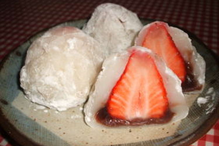 白玉粉で簡単 いちご大福 レシピ 作り方 By Kaerururu クックパッド