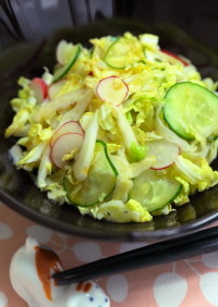 シャキシャキ食感を楽しもう❣白菜サラダ