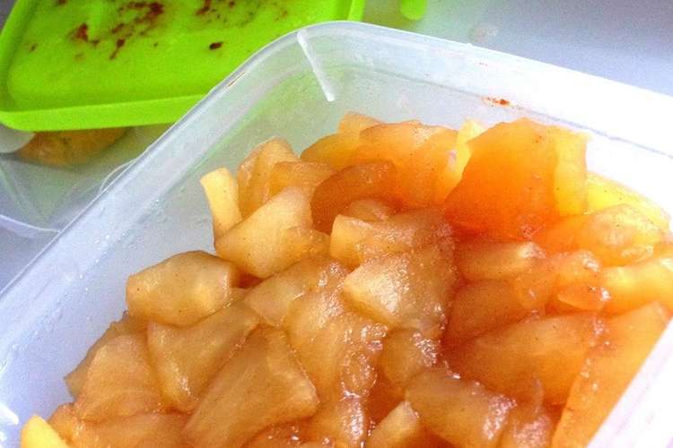 簡単に煮りんご シナモン レシピ 作り方 By ゆのちゃそママ クックパッド 簡単おいしいみんなのレシピが352万品