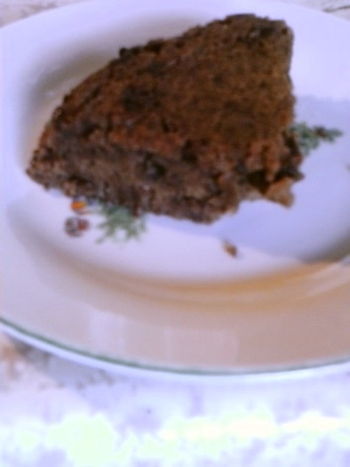 炊飯器キャラメルアーモンドチョコケーキの写真