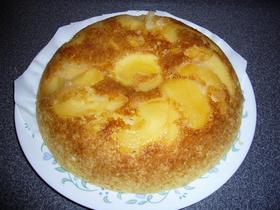 お釜でりんごケーキ