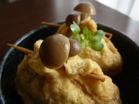 野菜たまご巾着