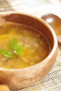 キノコのオニオンスープ