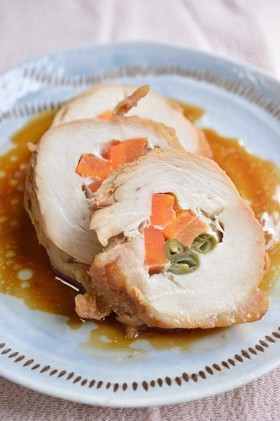 鶏肉の野菜巻き