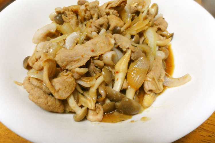 豚肉としめじの豆板醤炒め レシピ 作り方 By Bakki クックパッド 簡単おいしいみんなのレシピが375万品