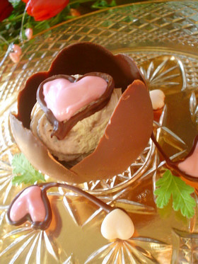 バレンタイン♡風船でチョコレートカップ♪の画像