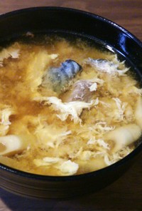 姫竹とさばの味噌汁