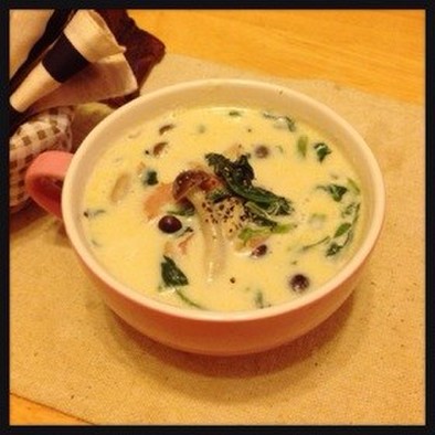 簡単☆話題のコク旨美肌豆乳スープの写真