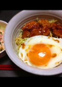 鶏照りピリ辛丼(灬ºωº灬)