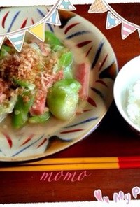 ヘチマの味噌煮(ナ〜べ〜ラ〜☆ンブシ〜)