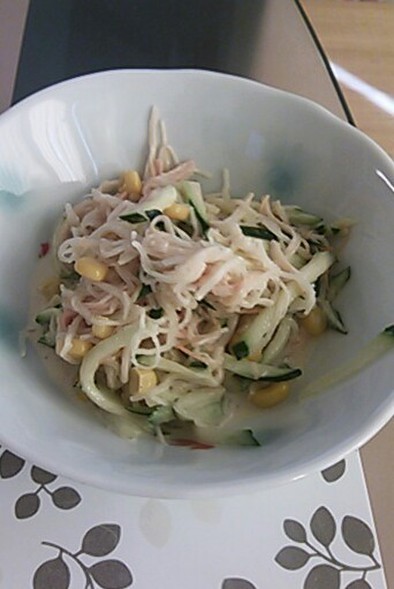 リメイク☆刺身のつまサラダの写真