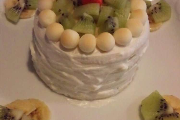 1歳お誕生日ケーキ レシピ 作り方 By さも１１１２ クックパッド 簡単おいしいみんなのレシピが356万品