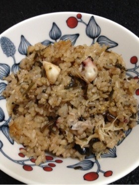 タコ・ホタテ雑穀米の炊き込みご飯の画像