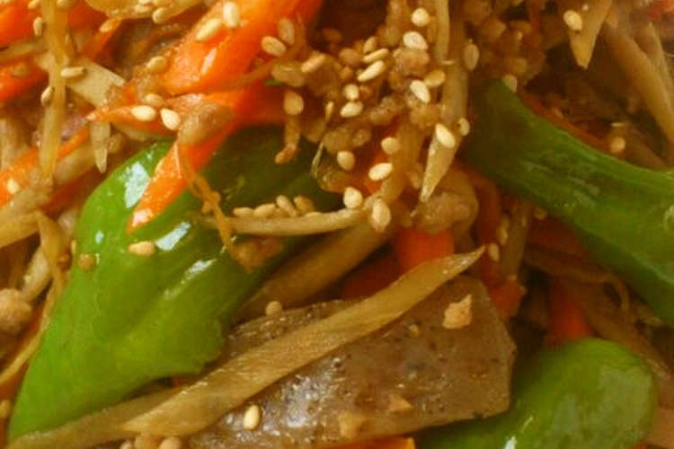 こんにゃくとごぼうとししとうの甘辛炒め レシピ 作り方 By ちこび クックパッド 簡単おいしいみんなのレシピが356万品