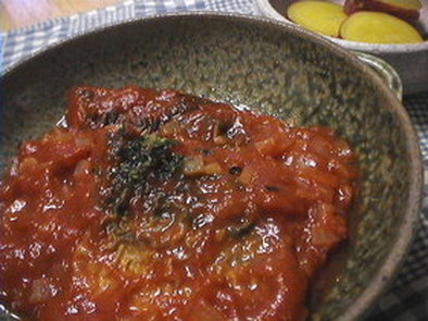 鯖のトマト煮の写真